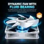 GamerStorm  by DeepCool PQ850G WH 850W ATX 3.1 Fully Modular Power Supply, 80 Plus Gold, PCIe 5.1 12V-2x6 600W, Japanese Capacitors & 120mm FDB Fan | WHITE - Image 7