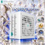 GamerStorm  by DeepCool PQ850G WH 850W ATX 3.1 Fully Modular Power Supply, 80 Plus Gold, PCIe 5.1 12V-2x6 600W, Japanese Capacitors & 120mm FDB Fan | WHITE