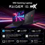 MSI RAIDER 16 MAX HX B2WJ: Intel® Core Ultra 9 290HX Plus | 32GB DDR5 RAM ; 1TB NVMe | RTX 5090 (24GB) |16-inch QHD+ 240Hz OLED Display | Per-Key RGB Keyboard | Windows 11 Pro | Core Black - Image 3
