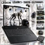 LENOVO AI-Powered Legion 5 15IRX10 Intel® Core i7-13650HX | 16GB DDR5 RAM , 512GB NVMe® SSD | RTX 5060 (8GB) | 15.3-inch WUXGA 165Hz IPS Display | White Backlit Keyboard | DOS | Eclipse Black