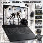 LENOVO AI-Powered Legion 5 15IRX10 Intel® Core i7-13650HX | 16GB DDR5 RAM , 512GB NVMe® SSD | RTX 5060 (8GB) | 15.3-inch WUXGA 165Hz IPS Display | White Backlit Keyboard | DOS | Eclipse Black