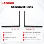 Lenovo ThinkPad E14 Gen 7 AI PC:  AMD Ryzen 7 250 | 16Gb DDR5 RAM ; 512GB NVME | Radeon  780M Graphics | 14-inch WUXGA Display | Backlit EN/AR Keyboard | DOS | BLACK  - Image 9