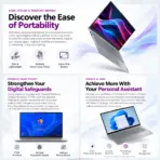 ThinkBook 14 G8 AI PC: Intel Core Ultra 7 255H | 8GB DDR5-5600 RAM  ; 512GB NVMe® | 14-inch WUXGA IPS Display | Intel® Graphics | Backlit Keyboard | DOS | Lenovo® Bag Incl. | Arctic Grey - Image 3