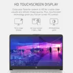 HP 15-fd0883nr : Intel® Core™ i3-N305 | 8GB DDR4 RAM ;  256GB NVMe SSD | 15.6 inch HD IPS Touch Display | Intel® UHD Graphics | Windows 11 | Moonlight Blue  - Image 3