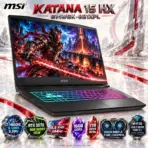 MSI Katana 15 HX B14WGK Intel® Core i7-14650HX | 16GB DDR5 RAM ; 1TB NVMe | RTX 5070 , 8GB | 15.6-inch 144Hz IPS Display | 4-Zone RGB Backlit Keyboard | DOS | BLACK