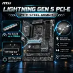 MSI Z890 GAMING WIFI6E ATX DDR5 Motherboard, LGA1851 Core Ultra Series 2, 4x DDR5 8800+ OC, PCIe 5.0, Gen5 M.2, Wi-Fi 6E, 2.5G LAN, 20Gbps USB-C & 12+1+1+1 Power - Image 12