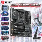 MSI Z890 GAMING WIFI6E ATX DDR5 Motherboard, LGA1851 Core Ultra Series 2, 4x DDR5 8800+ OC, PCIe 5.0, Gen5 M.2, Wi-Fi 6E, 2.5G LAN, 20Gbps USB-C & 12+1+1+1 Power