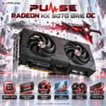 SAPPHIRE PULSE Radeon RX 9070 GRE OC 12GB GDDR6, RDNA 4, 2920MHz Boost, PCIe 5.0, FSR 4 AI Upscaling, Dual-X Cooling, HDMI 2.1b & DP 2.1a