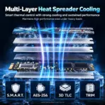 Fanxiang S910 1TB PCIe 5.0 x4 NVMe M.2 2280 SSD, Up To 14,000MB/s Read & 7,500MB/s Write, DRAM-Less Design, 3D NAND, 750TBW & AES-256 - Image 4