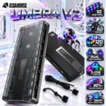 AsiaHorse UMBRA V2 ARGB PWM Fan Hub, 10-Port 5V ARGB Controller, Up To 50 Devices, 120 LEDs Per Port, Dual PWM Control, Custom Profiles & SATA Power