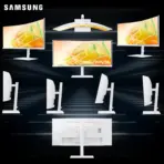 Samsung ViewFinity S6 S65TC 34-inch UWQHD 100Hz 1000R Curved Monitor, 5ms, HDR10, Thunderbolt 4 90W, KVM, FreeSync, LAN, USB Hub & 5W×2 Speakers, Height Adjustable Stand, Tilt, Swivel | WHITE  - Image 12