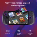Legion Go S 8APU1 Handheld Gaming Console : AMD Ryzen Z1 Extreme | 32GB DDR5X-7500 RAM ; 1TB NVMe | 8-inchWUXGA IPS Touch 120Hz Display | Radeon Graphics | SteamOS | Nebula Nocturne  - Image 2