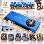 PELADN KaiTian GeForce GT 1030 2GD5 2H Graphics Card, 2GB GDDR5, 384 CUDA Cores, 1468MHz Reference Boost, 64-Bit, Dual HDMI & Single-Fan Cooling | ELECTRIC BLUE