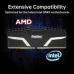 KingSpec STORM DDR5 32GB Kit (2×16GB) 6000MT/s RAM (PC5 48000) CL38 Desktop Memory, AMD & Intel Compatible, Dragon Armor Hollow 3D Aluminum Heatsink | KS6000D5M12516G ● BLACK - Image 5