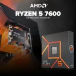 AMD Ryzen 5 7600 Desktop Processor, 6 Cores 12 Threads, Up To 5.1GHz Boost, 65W, 38MB L2+L3 Cache, AM5, DDR5, PCIe 5.0, Radeon Graphics & Wraith Stealth CPU Cooler | BOXED ~ 100-100001015BOX - Image 3