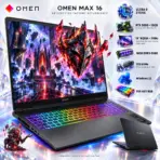 HP OMEN MAX 16-AH0XXX: Intel® Core Ultra 9 275HX | 16GB DDR5 RAM ; 1TB NVMe | RTX 5080 (16GB) | 16-inch WQXGA 240 Hz IPS Display | Per Key RGB Backlit | Windows 11 | Shadow Black ~ REFURB - 1 YR WNTY