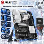MSI PRO Z890-P WIFI + Intel Core Ultra 9 285K Pull-Out Bundle, CPU Pre-Installed, 24-Core Up To 5.7GHz, ATX, DDR5 Up to 9200 MT/s, PCIe 5.0, Wi-Fi 7, 5Gb LAN & Thunderbolt 4