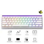 Akko Veekos Shine60 SP White 60% Tri-Mode ARGB Magnetic Keyboard with 8,000Hz Polling, Rapid Trigger, Shine-Through PBT Keycaps, and 7,000mAh Battery - Image 9