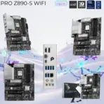 MSI PRO Z890-S WIFI + Intel Core Ultra 9 285K Pull-Out Bundle, CPU Pre-Installed, 24-Core Up To 5.7GHz, ATX, DDR5 8800+ OC, PCIe 5.0, Wi-Fi 7 & Thunderbolt 4 - Image 15