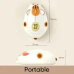 Akko Fortune Cat Wireless Mouse with Tri-Mode Bluetooth 3.0, Bluetooth 5.0 and 2.4GHz Connectivity, 1200 DPI Default, Plug-and-Play Setup and Ergonomic Palm-Fit Design - Image 2