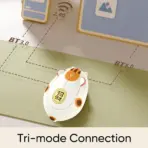 Akko Fortune Cat Wireless Mouse with Tri-Mode Bluetooth 3.0, Bluetooth 5.0 and 2.4GHz Connectivity, 1200 DPI Default, Plug-and-Play Setup and Ergonomic Palm-Fit Design - Image 3