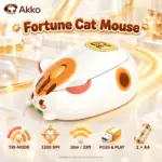 Akko Fortune Cat Wireless Mouse with Tri-Mode Bluetooth 3.0, Bluetooth 5.0 and 2.4GHz Connectivity, 1200 DPI Default, Plug-and-Play Setup and Ergonomic Palm-Fit Design