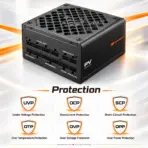 COUGAR PV 1000 1000W Fully Modular ATX 3.1 PSU, 80 PLUS Platinum, PCIe 5.1 12V-2X6, Cybenetics Platinum/A, Zero RPM 140mm FDB | GM Plus 1000 - Image 9