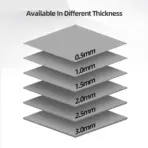 Maxtor AP-12 High-Performance Silicone Thermal Pad, 14.8W/m·K Thermal Conductivity, 120 × 120 × 2.0mm, Electrically Insulating, Cut-to-Fit for GPU VRAM, VRM, SSD & Laptop Cooling | Grey - Image 5