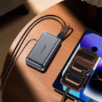 ACEFAST M34 20,000mAh 45W Power Bank with 65cm Retractable USB-C Cable, USB-C and USB-A Outputs, LED Digital Display, and Built-In Carry Lanyard - Image 4