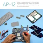 Maxtor AP-12 High-Performance Silicone Thermal Pad, 14.8W/m·K Thermal Conductivity, 120 × 20 × 0.5mm, Electrically Insulating, Cut-to-Fit for GPU VRAM, VRM, SSD & Laptop Cooling | Grey - Image 4