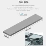Maxtor AP-12 High-Performance Silicone Thermal Pad, 14.8W/m·K Thermal Conductivity, 120 × 20 × 0.5mm, Electrically Insulating, Cut-to-Fit for GPU VRAM, VRM, SSD & Laptop Cooling | Grey - Image 6