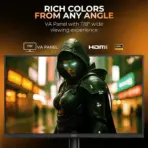AOC 22B30HM2 21.5-inch FHD Monitor, 21.5-inch VA Panel, 120Hz Refresh Rate, 1ms MPRT / 4ms GtG, Adaptive Sync, 1920×1080, 3000:1 Contrast, HDMI/VGA, VESA 100×100, Tilt Stand, Frameless | 22B30HM2/89 ● BLACK - Image 2