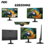 AOC 22B30HM2 21.5-inch FHD Monitor, 21.5-inch VA Panel, 120Hz Refresh Rate, 1ms MPRT / 4ms GtG, Adaptive Sync, 1920×1080, 3000:1 Contrast, HDMI/VGA, VESA 100×100, Tilt Stand, Frameless | 22B30HM2/89 ● BLACK - Image 8