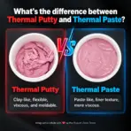 Maxtor AP-306 Pink Thermal Putty 100g, 11.5W/m·K High-Conductivity Non-Curing Gap Filler, Electrically Insulating, Compressible Cooling Material for GPU VRAM, VRM, SSD, Laptop & Console - Image 7