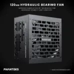 Phanteks AMP GH 1200W Black Fully Modular PSU, 80 PLUS Platinum, ATX 3.1, PCIe 5.1, 600W 12V-2×6, 120mm HDB Hybrid Fan, 140mm Compact Depth, Textured Cables, Gold-Plated Terminals - Image 5