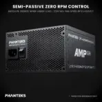 Phanteks AMP GH 1200W Black Fully Modular PSU, 80 PLUS Platinum, ATX 3.1, PCIe 5.1, 600W 12V-2×6, 120mm HDB Hybrid Fan, 140mm Compact Depth, Textured Cables, Gold-Plated Terminals - Image 6
