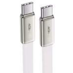 ACEFAST C24-03 White USB-C to USB-C Cable, 60W Fast Charging, USB 2.0 Data Transfer, Flat Nylon Braided Wire, Zinc Alloy Connectors, 1.2 m — ACEFAST-C24-03 - Image 5