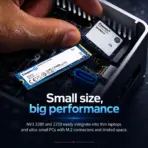Kingston NV3 1TB M.2 2280 PCIe 4.0 x4 NVMe SSD, Up to 6,000MB/s Read, 4,000MB/s Write, 3D NAND, 320TBW Endurance, Single-Sided Internal Solid State Drive for Gaming PCs & Laptops | SNV3S/1000G ● USED  - Image 4