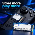Kingston NV3 1TB M.2 2280 PCIe 4.0 x4 NVMe SSD, Up to 6,000MB/s Read, 4,000MB/s Write, 3D NAND, 320TBW Endurance, Single-Sided Internal Solid State Drive for Gaming PCs & Laptops | SNV3S/1000G ● USED  - Image 5