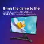 Lenovo Legion R27qe Gen 2 27″ QHD IPS Gaming Monitor, 200Hz DP, 0.5ms MPRT, HDR10, AMD FreeSync Premium, 400 Nits, 99% sRGB, 90% DCI-P3, HDMI 2.1, DP 1.4, Pivot Stand | Raven Black - Image 5