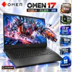 HP OMEN 17 Gaming Laptop, Ryzen AI 9 365 | 16GB DDR5 RAM ; 512GB NVMe | RTX 5070 (8GB) | 17.3-inch QHD 2560×1440 Display | Windows 11 Home | Shadow Black ● 17-DB1XXX ● Refurb 1 YR WNTY 