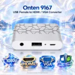 Onten OTN-9167 USB Female to HDMI / VGA Converter for iPhone and Android, 1080p HD