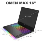 HP OMEN MAX 16: Ryzen AI 9 HX 375 | 16GB DDR5 ; 1TB NVMe | RTX 5070 (8GB) | 16-inch WUXGA Display | RGB Backlit Keyboard | Windows 11 | Shadow Black ● 16-ak0xxx ●REFURBHP OMEN MAX 16: Ryzen AI 9 HX 375 | 16GB DDR5 ; 1TB NVMe | RTX 5070 (8GB) | 16-inch WUXGA Display | RGB Backlit Keyboard | Windows 11 | Shadow Black ● 16-ak0xxx ●REFURB - Image 13