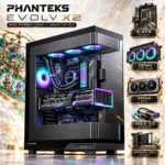 Phanteks Evolv X2 Mid-Tower Gaming Case, Tempered Glass, E-ATX, Back-Connect Ready, 360mm Top Radiator, 380mm GPU, 170mm CPU Cooler, USB-C 3.2 Gen 2x2 | BLACK 