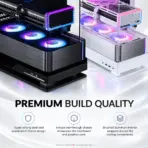 Phanteks Evolv X2 Mid-Tower Gaming Case, Tempered Glass, E-ATX, Back-Connect Ready, 360mm Top Radiator, 380mm GPU, 170mm CPU Cooler, USB-C 3.2 Gen 2x2 | BLACK  - Image 5