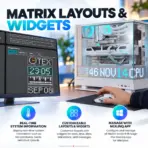 Phanteks Evolv X2 Matrix Mid-Tower Gaming Case, 900-LED Display, Triple Tempered Glass, E-ATX, 360mm Radiator, 380mm GPU, USB-C 20Gbps, D-RGB | BLACK  - Image 5