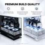 Phanteks Evolv X2 Matrix Mid-Tower Gaming Case, 900-LED Display, Triple Tempered Glass, E-ATX, 360mm Radiator, 380mm GPU, USB-C 20Gbps, D-RGB | BLACK  - Image 7