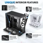 Phanteks NV9 MKII  Full-Tower Gaming Case, Panoramic Tempered Glass, E-ATX/Rear-Connect, 12×120mm Fan Support, 420mm Radiators, 490mm GPU, Built-In D-RGB | BLACK - Image 7