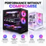 Phanteks NV9 MKII  Full-Tower Gaming Case, Panoramic Tempered Glass, E-ATX/Rear-Connect, 12×120mm Fan Support, 420mm Radiators, 490mm GPU, Built-In D-RGB | BLACK - Image 5