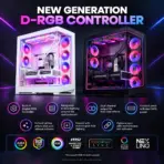Phanteks NV7 Full-Tower Gaming Case, Panoramic Tempered Glass, E-ATX, 12×120mm Fan Support, Triple 360mm Radiators, 450mm GPU, Built-In D-RGB | BLACK - Image 8